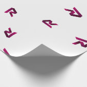 Cool herzie het patroon van het teken van de Coin  Cadeaupapier (Hoek)
