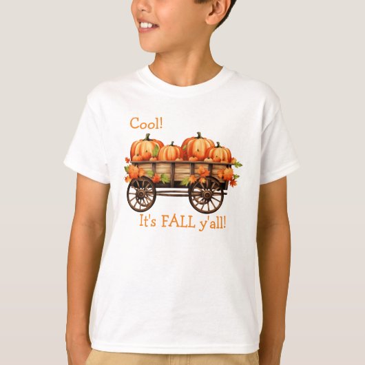 "Cool! Het is Herfst y'all!" T-Shirt (Voorkant)