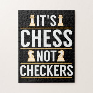 cool het is schaken niet dammen dammers geschenk legpuzzel