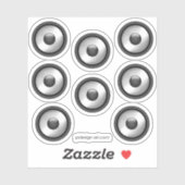 Cool het leuke ontwerp van de luidspreker sticker (Vel)