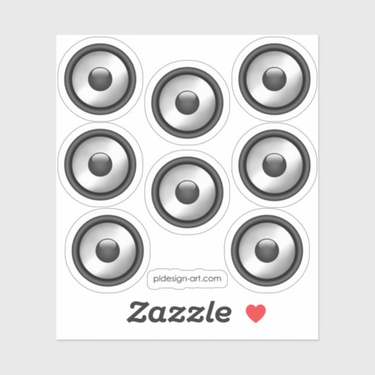 Cool het leuke ontwerp van de luidspreker sticker (Vel)