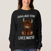 Cool Highland Cow For Men Women Scottish Cattle Co Trui (Voorkant)