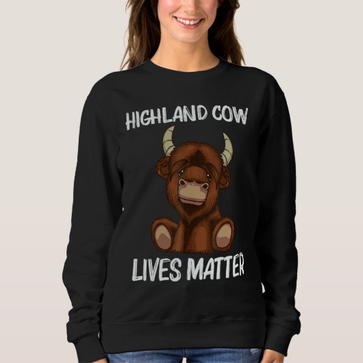 Cool Highland Cow For Men Women Scottish Cattle Co Trui (Voorkant)