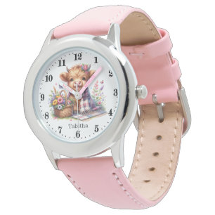 Cool Highland koe naam toevoegen Horloge
