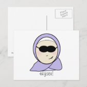 Cool Hijabi - islamitische hijab-meisje islamitisc Briefkaart (Voorkant / Achterkant)