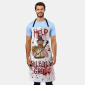 Cool HillBilly Grill Halloween Denemarken Schort! Schort (Gedragen)