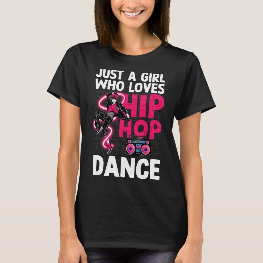 Cool Hip Hop Art voor Vrouwen Tiener Meisjes Hipho T-shirt