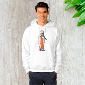 Cool Hip Hop Bald Guy Singer met Microfoon Hoodie