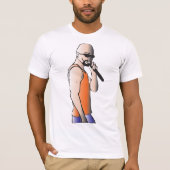 Cool Hip Hop Bald Guy Singer met Microfoon T-shirt (Voorkant)