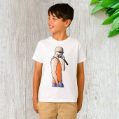 Cool Hip Hop Bald Guy Singer met Microfoon T-shirt