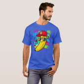 Cool Hip-Hop Banana Graffiti Art T-shirt (Voorkant volledig)