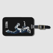 Cool hip hop dancer art bagagelabel (Voorkant (horizontaal))