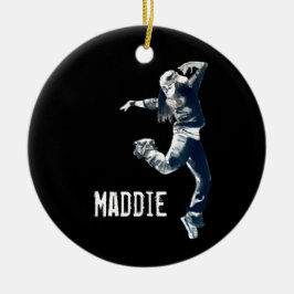 Cool hip hop dancer art keramisch ornament