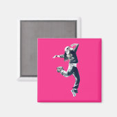 Cool hip hop dancer art. magneet (Voorkant / Achterkant)