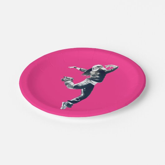 Cool hip hop dancer art. papieren bordje (Gekanteld)