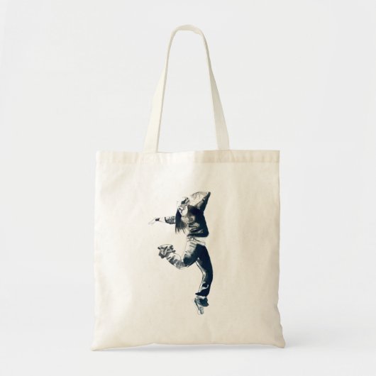 Cool hip hop dancer art. tote bag (Voorkant)