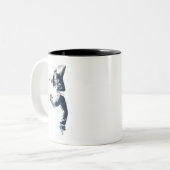 Cool hip hop dancer art. tweekleurige koffiemok (Voorkant links)