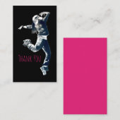 Cool hip hop dancer girl illustratie notitiekaartje (Voorkant / Achterkant)