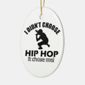 Cool Hip Hop design Keramisch Ornament (Links)