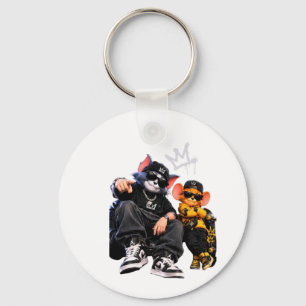 Cool Hip Hop Dieren Speld Knop   Urbane Streetwear Sleutelhanger