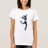 Cool hip hop girl danser t-shirt (Voorkant)