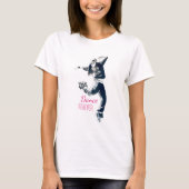 Cool hip hop girl danser t-shirt (Voorkant)