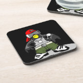 Cool Hip Hop Penguin Drankjes Onderzetter (Linkerzijde)