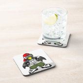 Cool Hip Hop Penguin Onderzetter (Rechterzijde)