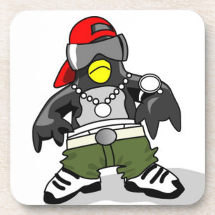 Cool Hip Hop Penguin Onderzetter