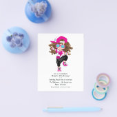 Cool Hip Hop Rap Girl Birthday Party Flyer (Enkel)