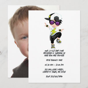 Cool Hip Hop Rap Jongen Breakdancer Verjaardagsfee Kaart