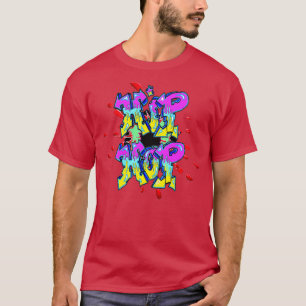 Cool Hip Hop Retro 1980s Style Graffiti van LEG T-shirt