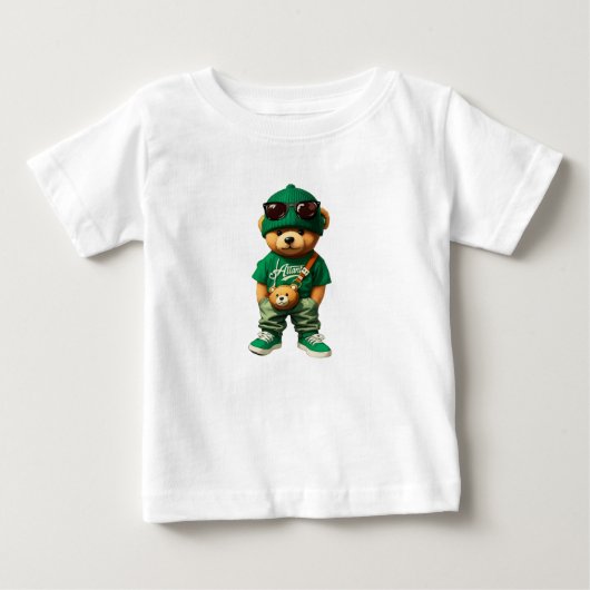 Cool Hip Hop Teddybeer T-Shirt (Voorkant)