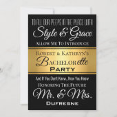 Cool Hip Hop Zijn & Hers Bachelor/Bachelorette Kaart (Voorkant)