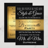 Cool Hip Hop Zijn & Hers Bachelor/Bachelorette Kaart (Voorkant / Achterkant)