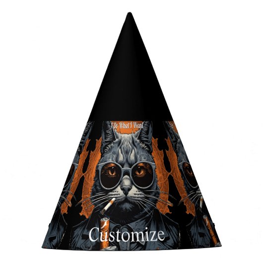 Cool Hip Kat Thunder_Cove Feesthoedjes (Voorkant)
