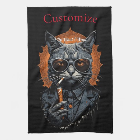 Cool Hip Kat Thunder_Cove Theedoek (Verticaal)