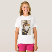 cool hip kind meisje giraff t-shirt ontwerp wild l (Voorkant volledig)