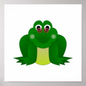 Cool Hippie Frog Poster (Voorkant)