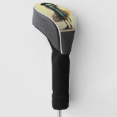 Cool Hippie Surfer Alien Hoodie Golfheadcover (Schuin)