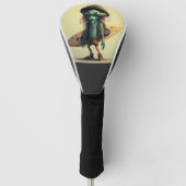 Cool Hippie Surfer Alien Hoodie Golfheadcover (Voorkant)
