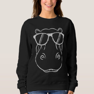 Cool Hippo Design Hippopotamus met zonnebril Ani Trui
