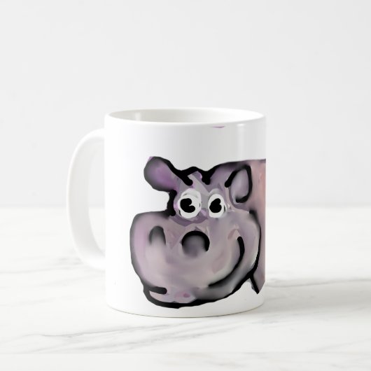 Cool Hippo Life Koffiemok (Voorkant links)