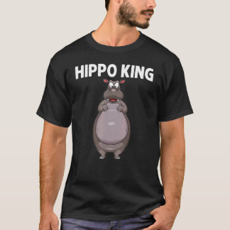 Cool Hippo voor Mannen Pap Hippopotamus Zoo Safari T-shirt