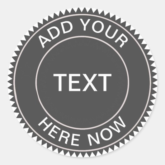 Cool Hipster Blackboard Business Logo Sticker (Voorkant)