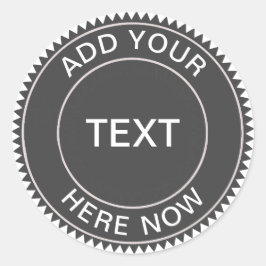 Cool Hipster Blackboard Business Logo Sticker