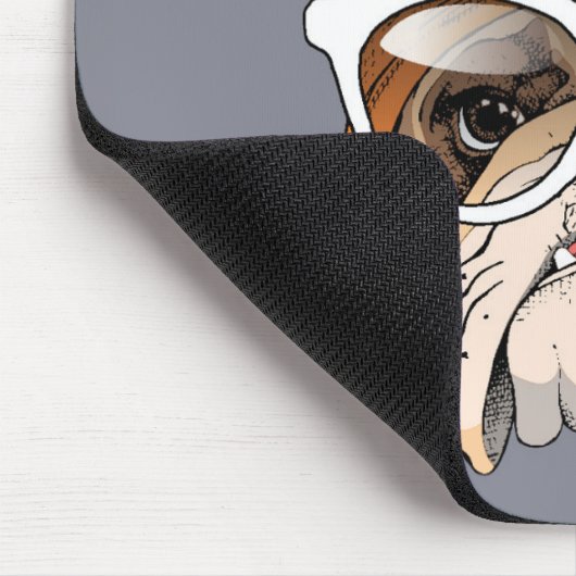 Cool Hipster Bulldog Muismat (Hoek)