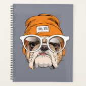Cool Hipster Bulldog Planner (Voorkant)
