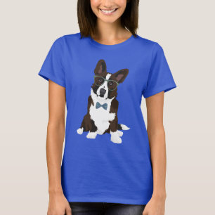 Cool Hipster Cardigan Welsh Corgi voor Hondenliefh T-shirt