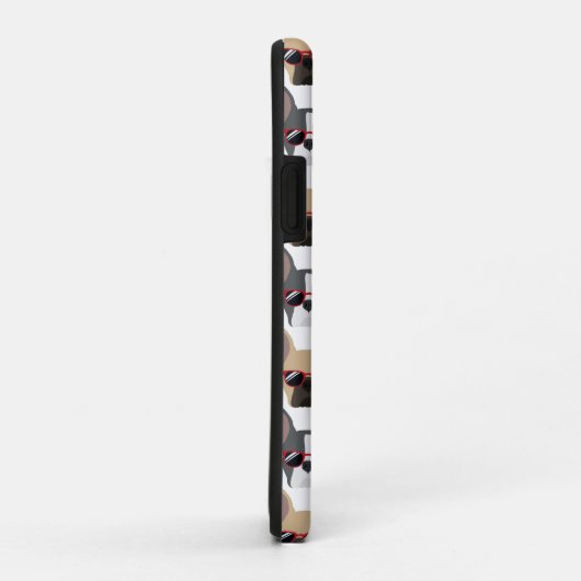 Cool Hipster Frans Bulldog Patterned Telefoon Case (Achterkant/rechts)